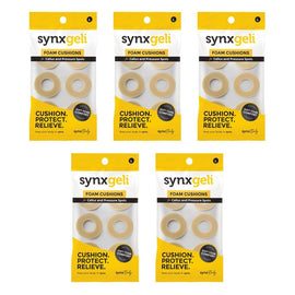 Synx Synxgeli Foam Cushions for Callus & Pressure Spots 6 Pack Bundle of 5