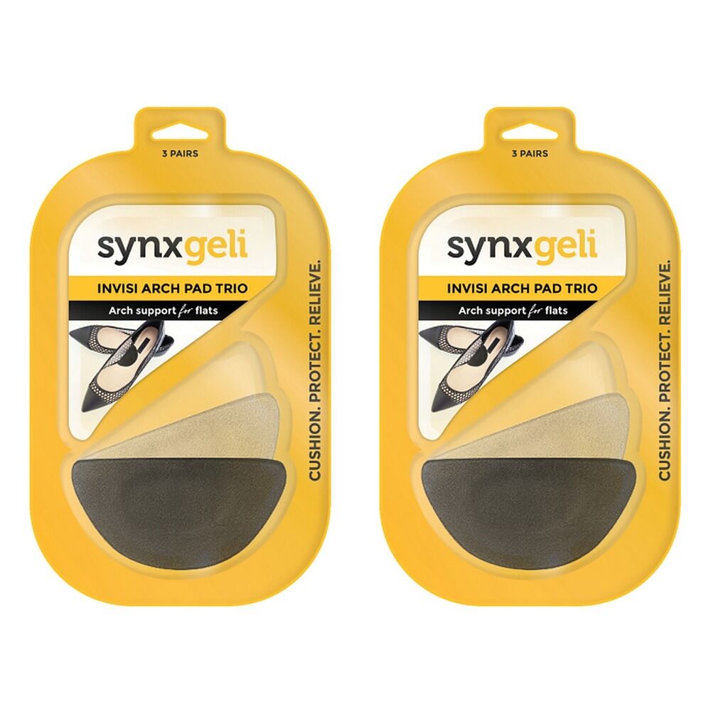 Synx Synxgeli Invisi Arch Pad Trio 3 Pairs Pack of 2