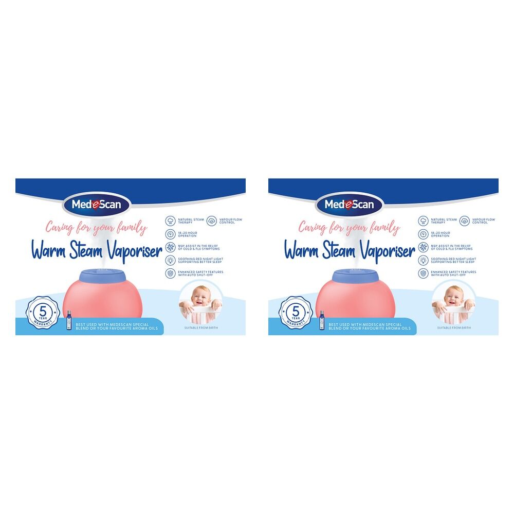 Medescan Warm Steam Vaporiser Pack of 2