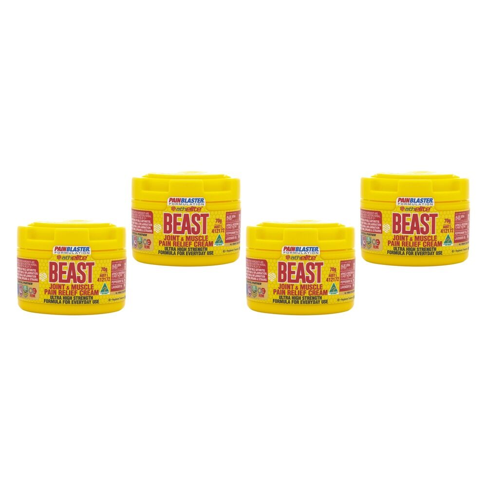 Pain Blaster Beast Joint & Muscle Pain Relief Cream 70g Pack of 4