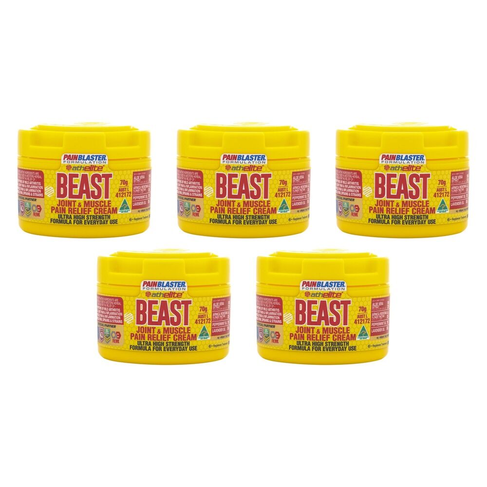 Pain Blaster Beast Joint & Muscle Pain Relief Cream 70g Pack of 5