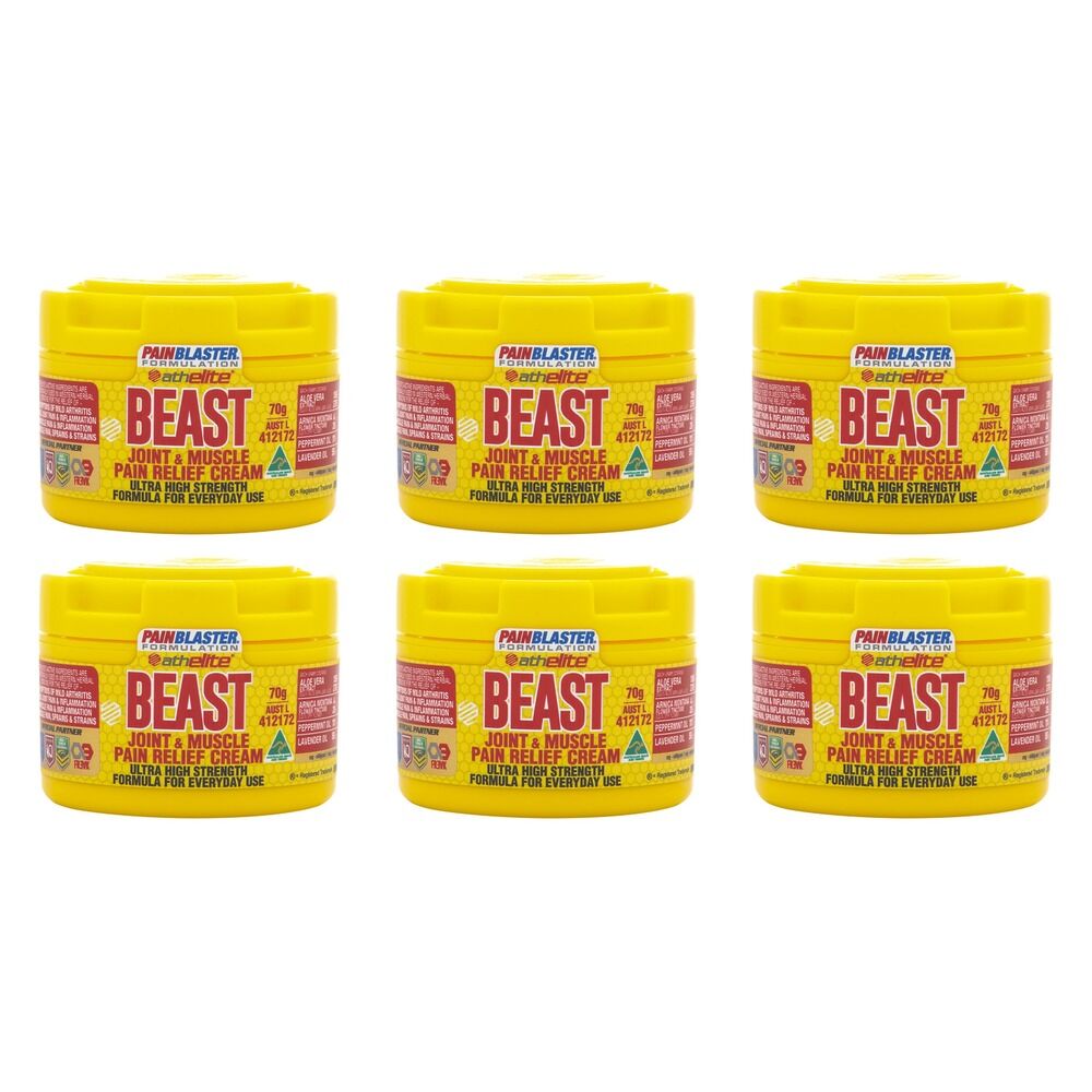 Pain Blaster Beast Joint & Muscle Pain Relief Cream 70g Pack of 6