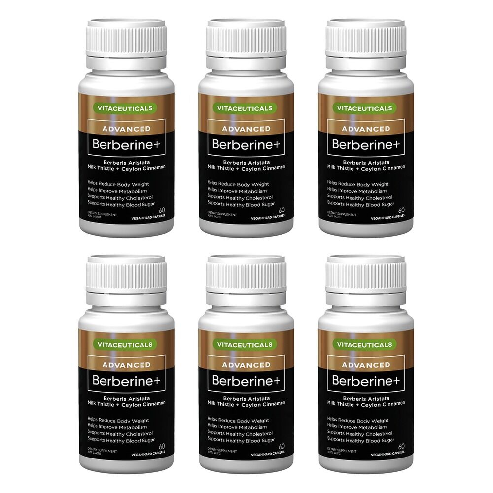 Vitaceuticals Advanced Berberine+ 60 Capsules Pack of 6