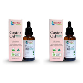 Soodox Organic Castor Oil 50mL Pack of 2