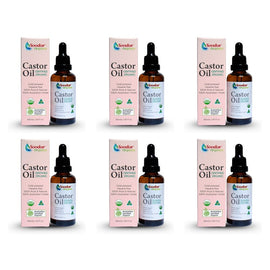 Soodox Organic Castor Oil 50mL Pack of 6