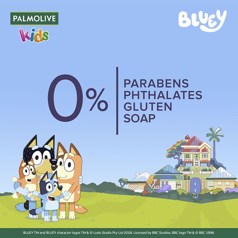 Palmolive Kids 3-in-1 Bluey Body, Bath & Hair Berrylicious 1L