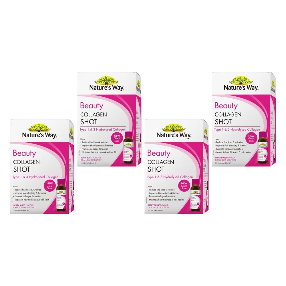 Nature's Way Beauty Collagen Shot 10 x 50mL Pack of 4