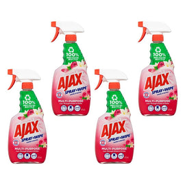 Ajax Spray n' Wipe Vanilla & Berries 475mL Pack of 4
