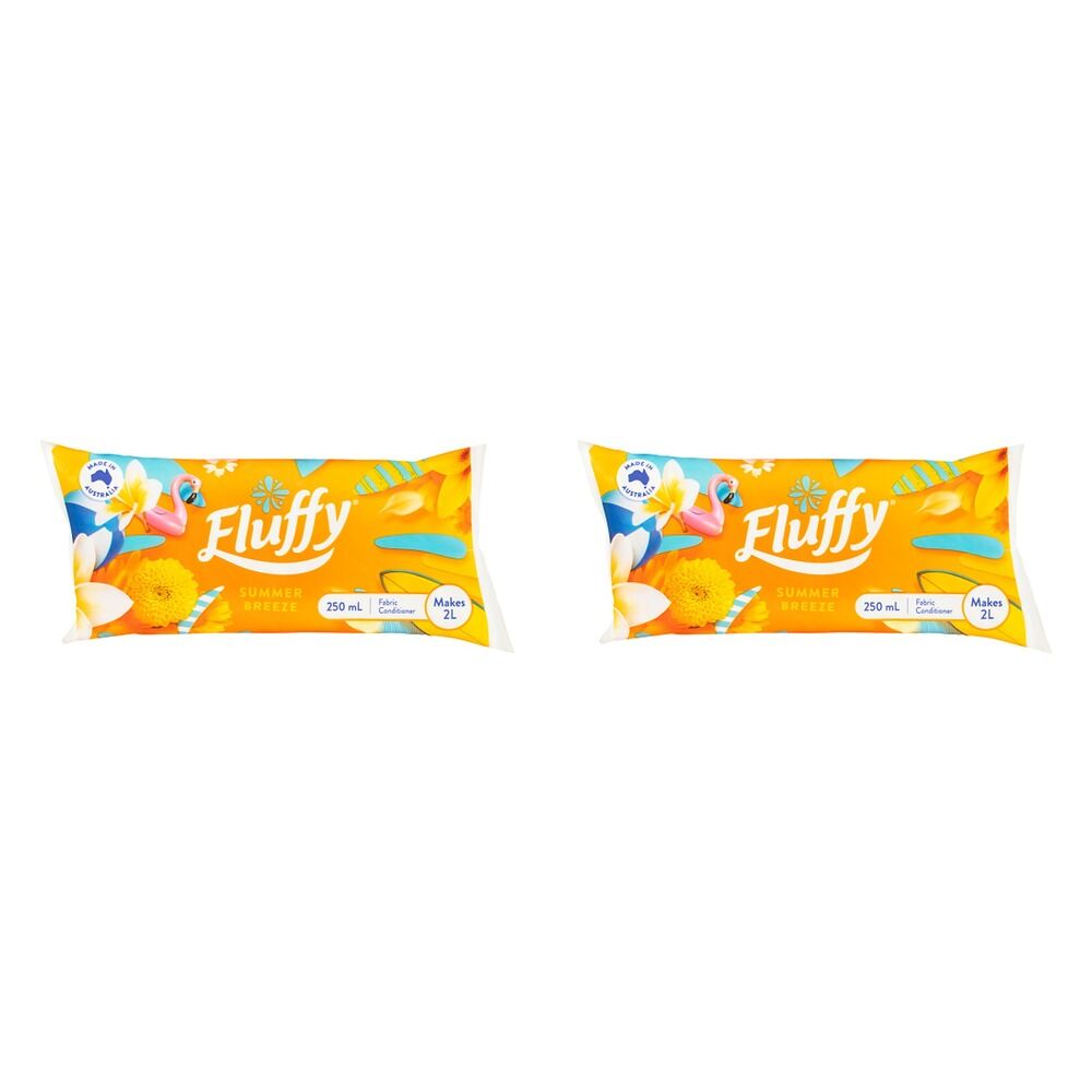 Fluffy Fabric Softener Summer Breeze 250mL Pack of 2