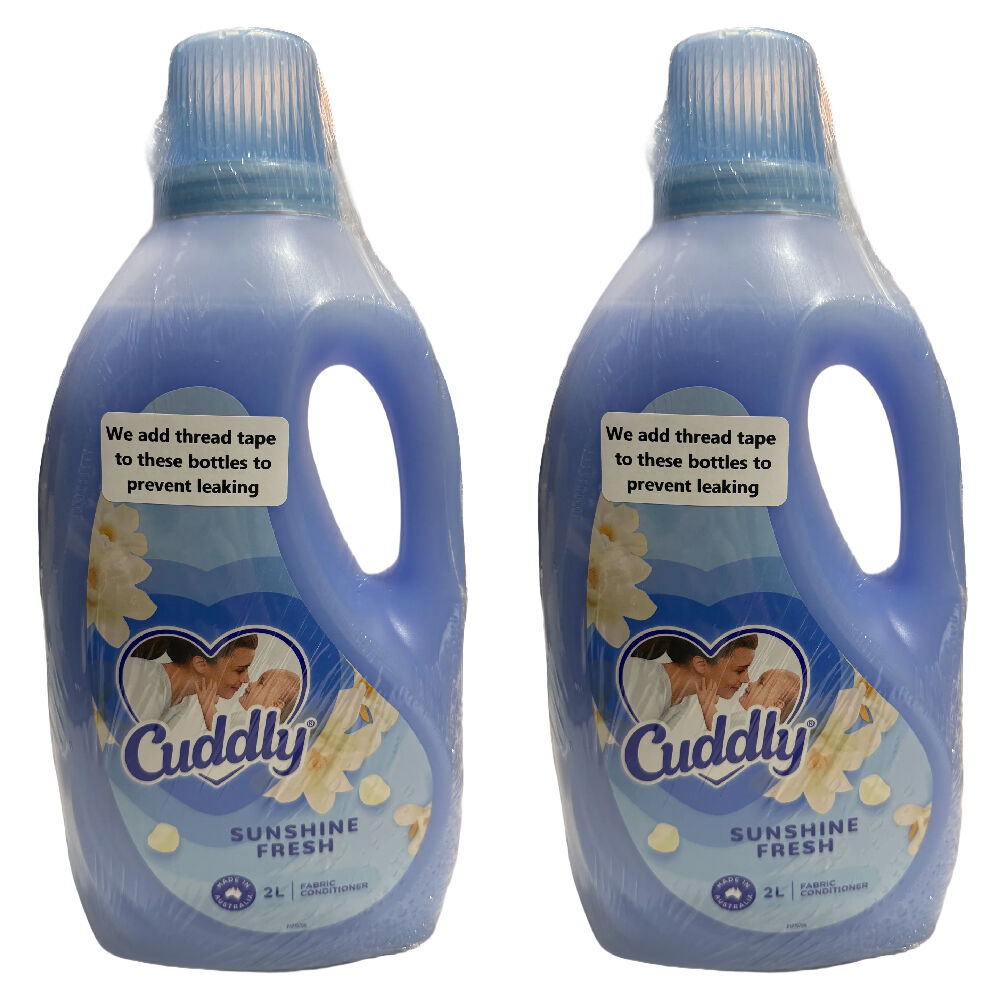 Cuddly Sunshine Fresh Fabric Conditioner 2 Pack 2L Laundry Softener