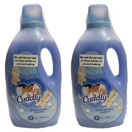 Cuddly Sunshine Fresh Fabric Conditioner 2 Pack 2L Laundry Softener