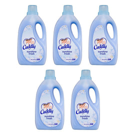 Cuddly Sunshine Fresh Fabric Conditioner 2L Laundry Softener x 6 Bundle of 5