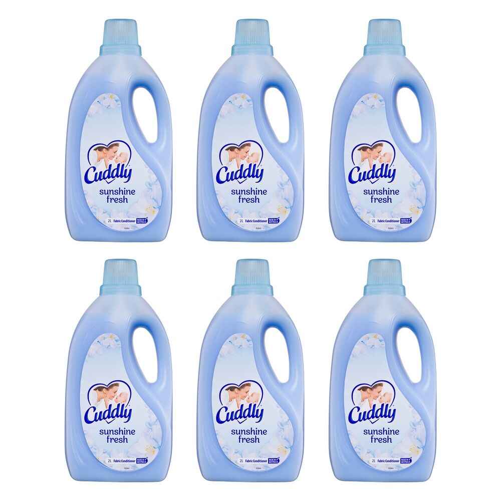 Cuddly Sunshine Fresh Fabric Conditioner 2L Laundry Softener x 6 Bundle of 6