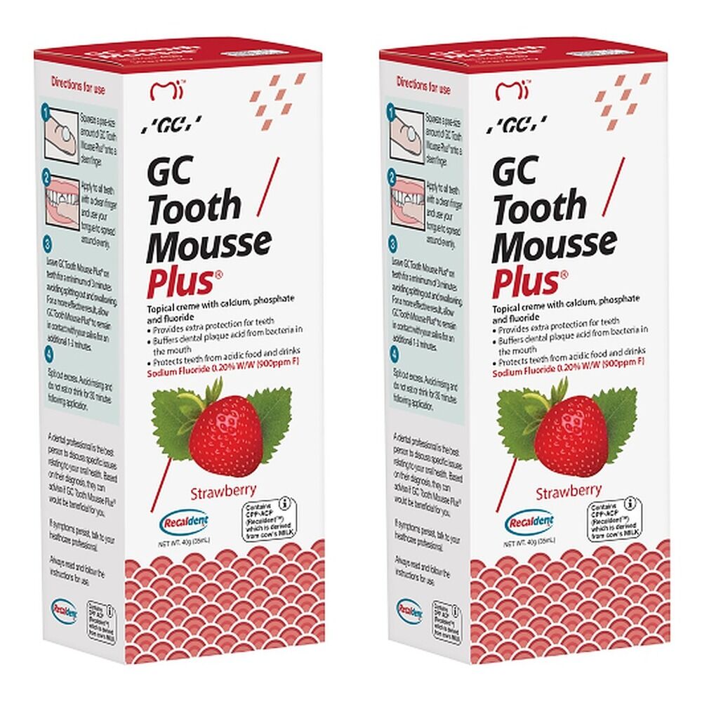 GC Mousse Plus Strawberry 40g Pack of 2