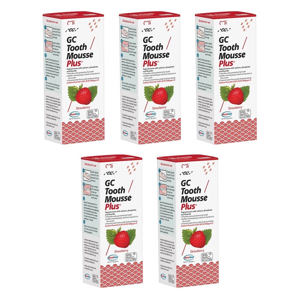 GC Mousse Plus Strawberry 40g Pack of 5