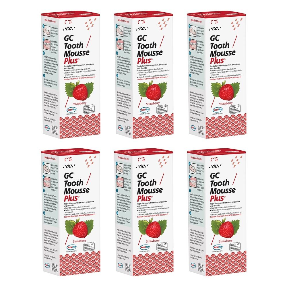 GC Mousse Plus Strawberry 40g Pack of 6