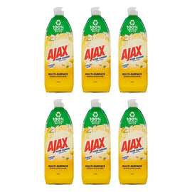 Ajax Floor Cleaner Lemon Citrus Burst 750mL Pack of 6