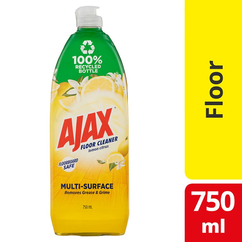 Ajax Floor Cleaner Lemon Citrus Burst 750mL