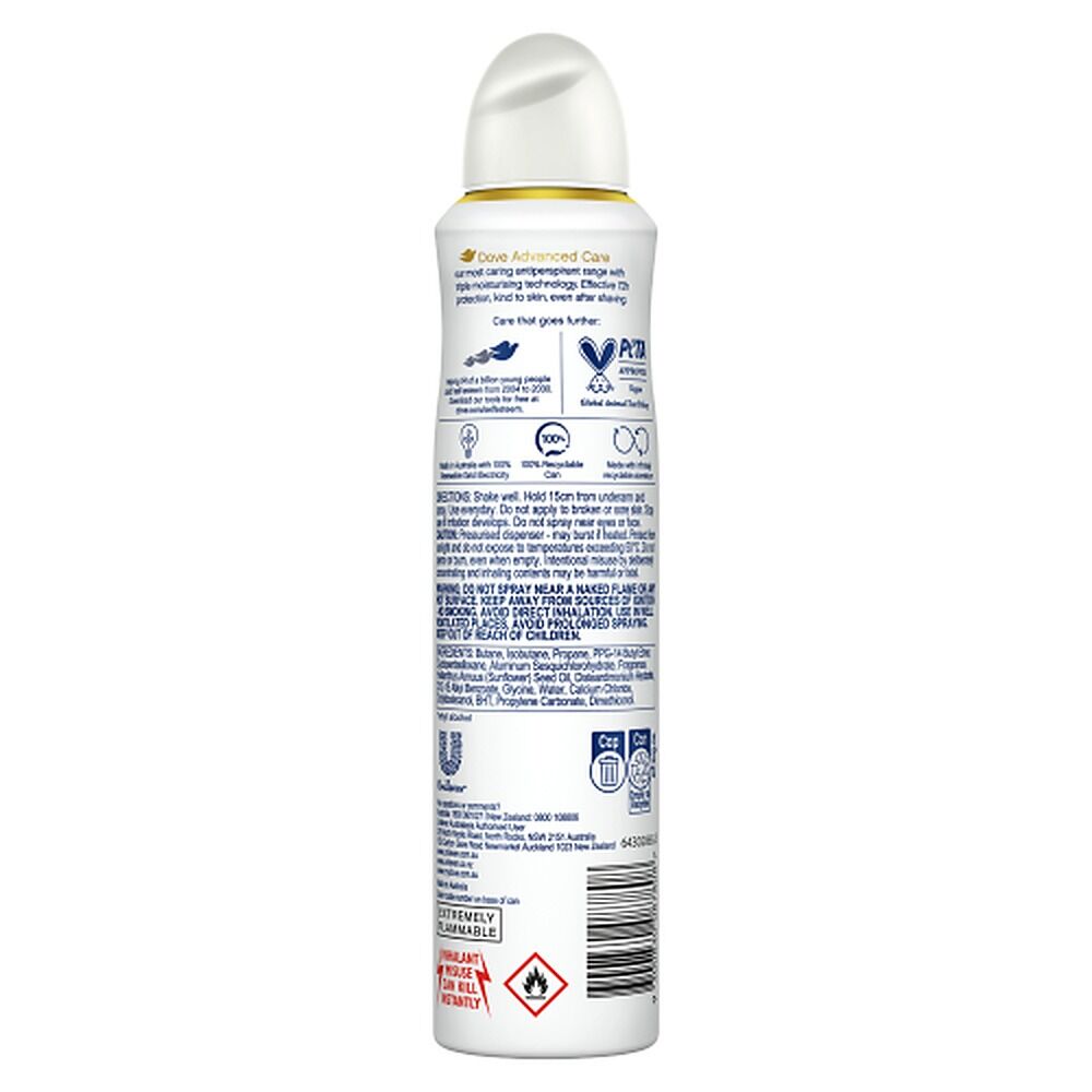 Dove Advanced Care 72h Anti-Perspirant Coconut & Jasmine Flower Scent 250mL