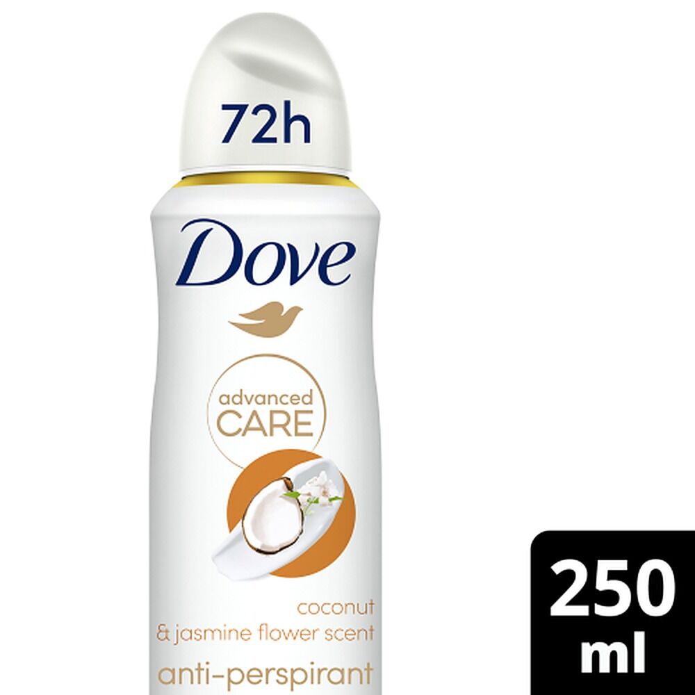 Dove Advanced Care 72h Anti-Perspirant Coconut & Jasmine Flower Scent 250mL