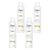 Dove Classic 48h Anti-Perspirant 1/4 Moisturising Cream 250mL Pack of 4