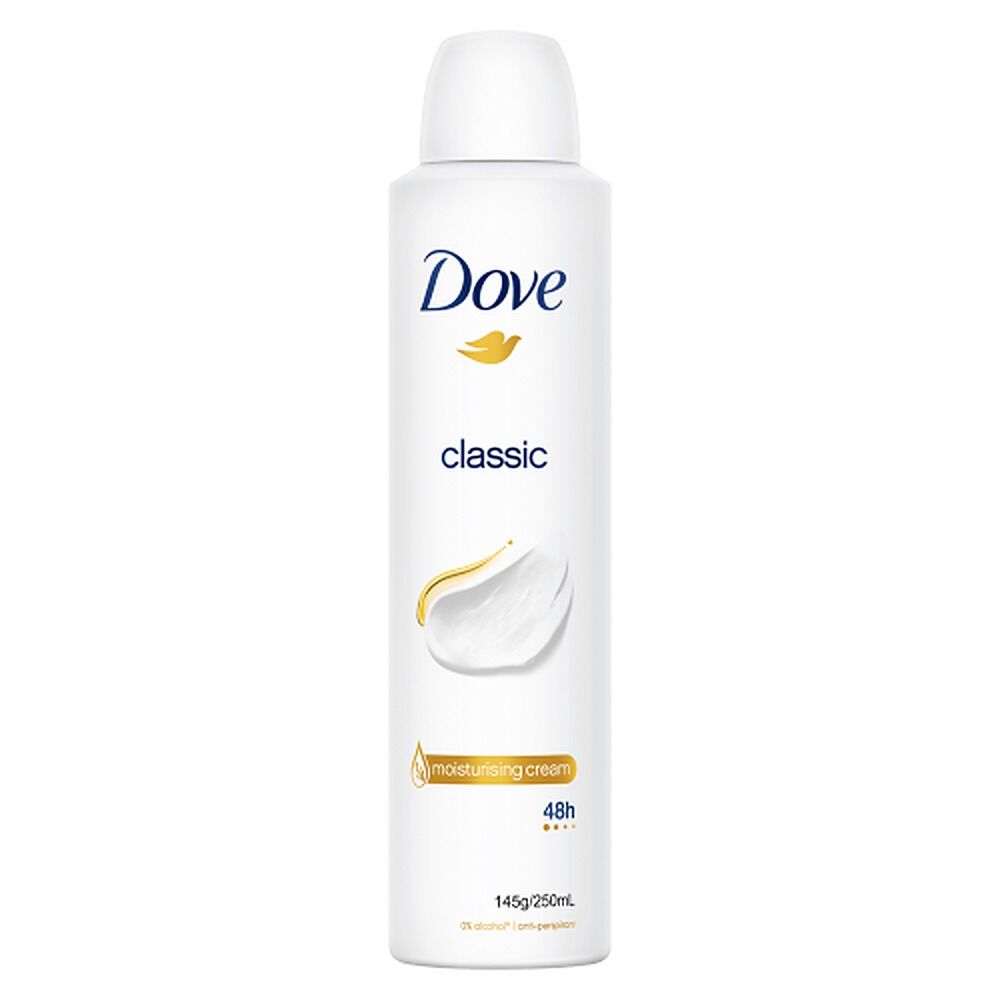 Dove Classic 48h Anti-Perspirant 1/4 Moisturising Cream 250mL