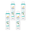 Dove Fresh 48h Anti-Perspirant 1/4 Moisturising Cream Citrus Scent Pack of 4