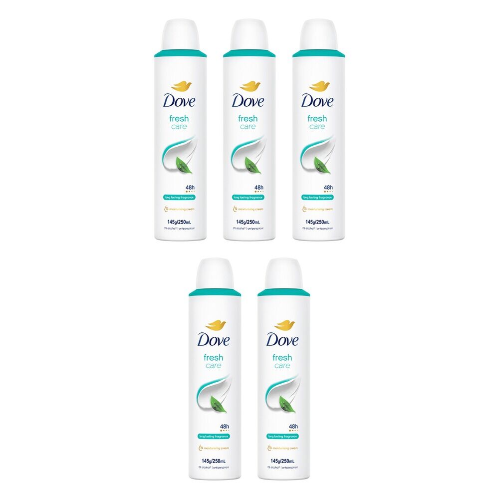 Dove Fresh 48h Anti-Perspirant 1/4 Moisturising Cream Citrus Scent Pack of 5