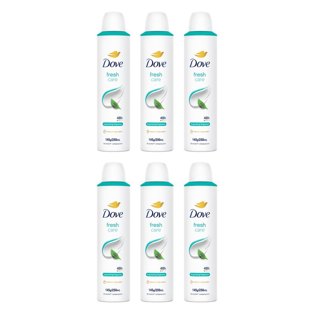 Dove Fresh 48h Anti-Perspirant 1/4 Moisturising Cream Citrus Scent Pack of 6