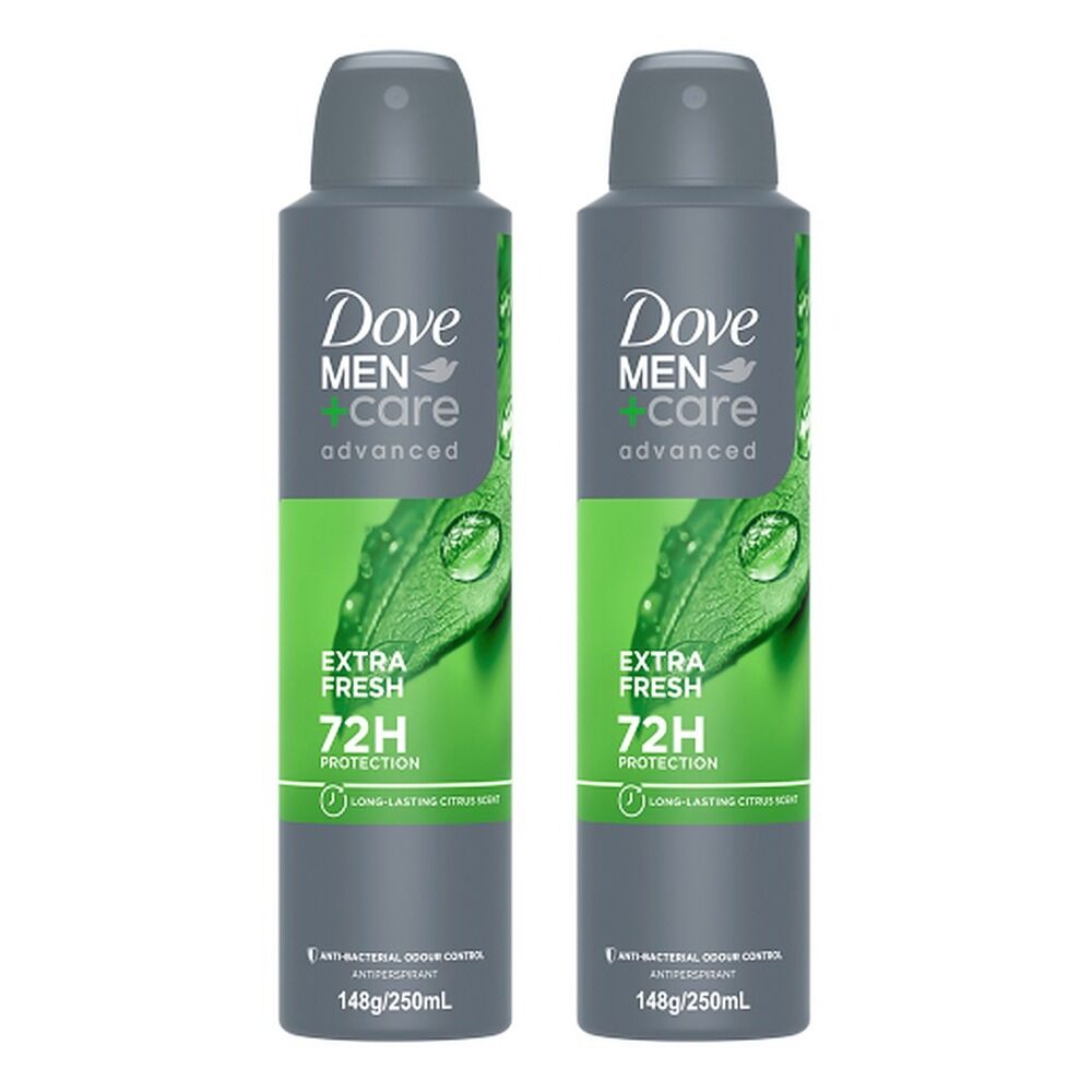 Dove Men+Care Advanced Anti-Perspirant Extra Fresh 250mL Pack of 2