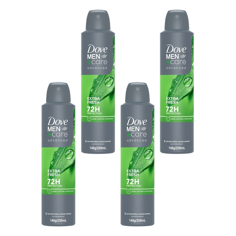 Dove Men+Care Advanced Anti-Perspirant Extra Fresh 250mL Pack of 4