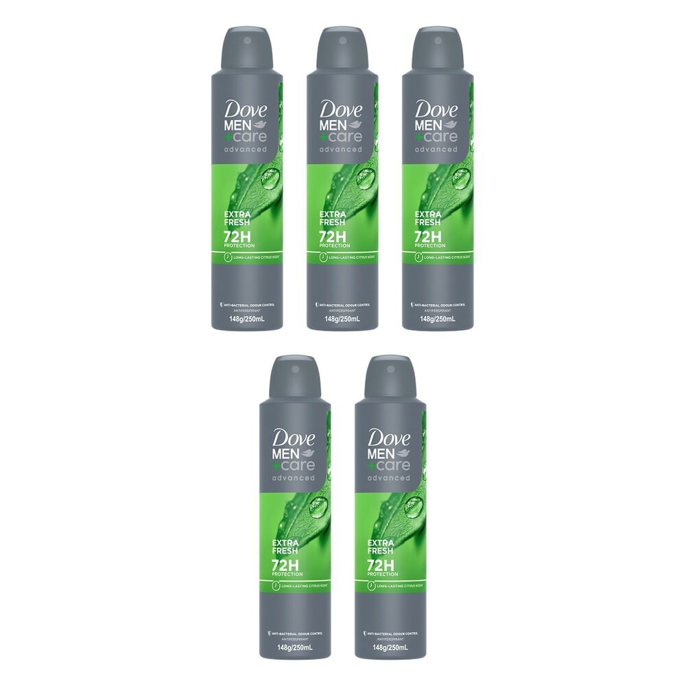 Dove Men+Care Advanced Anti-Perspirant Extra Fresh 250mL Pack of 5