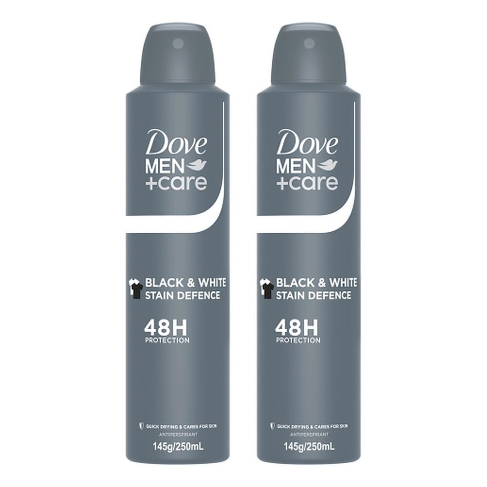 Dove Men+Care Stain Defense Antiperspirant Aerosol 250mL Pack of 2