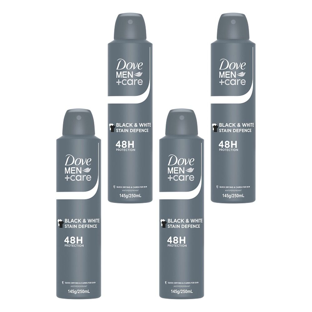Dove Men+Care Stain Defense Antiperspirant Aerosol 250mL Pack of 4