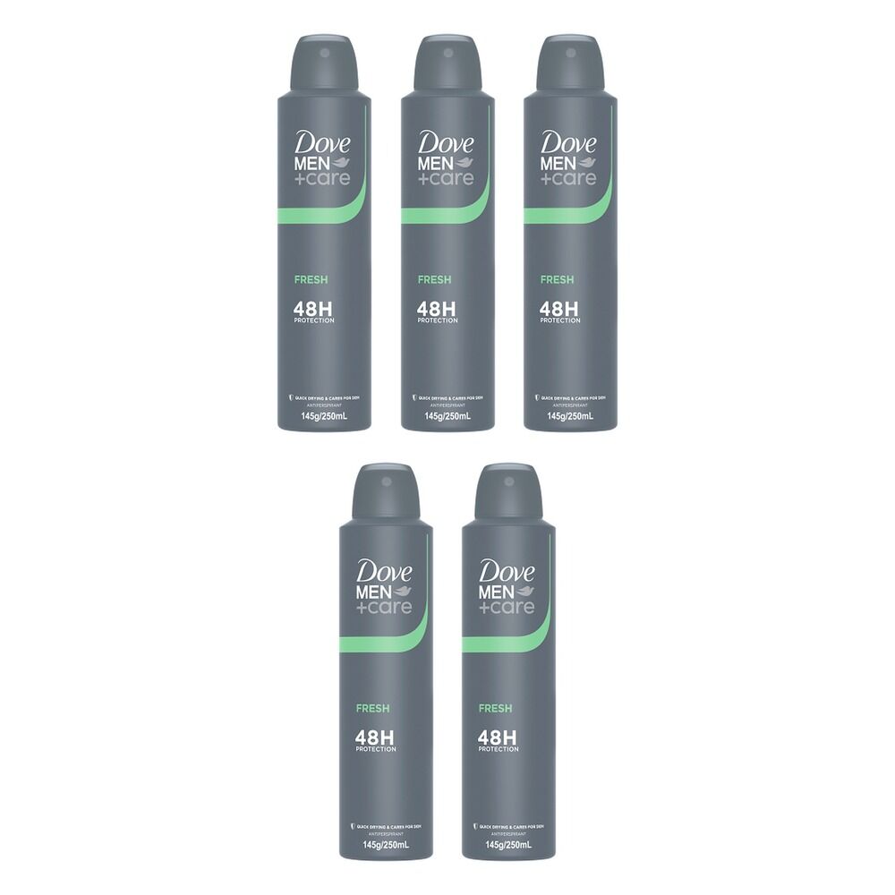 Dove Men+Care Fresh Protection + Comfort Anti-Perspirant 250mL Pack of 5