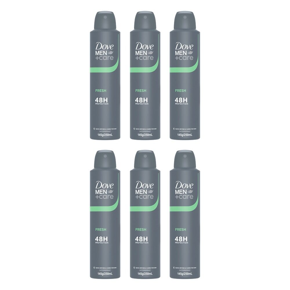 Dove Men+Care Fresh Protection + Comfort Anti-Perspirant 250mL Pack of 6