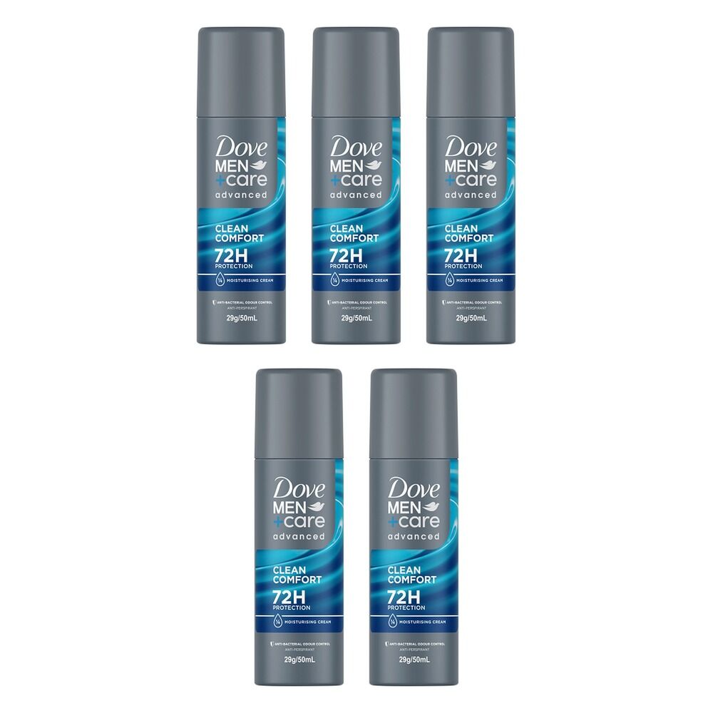 Dove Men+Care Advanced Clean Comfort Anti-Perspirant 50mL Pack of 5