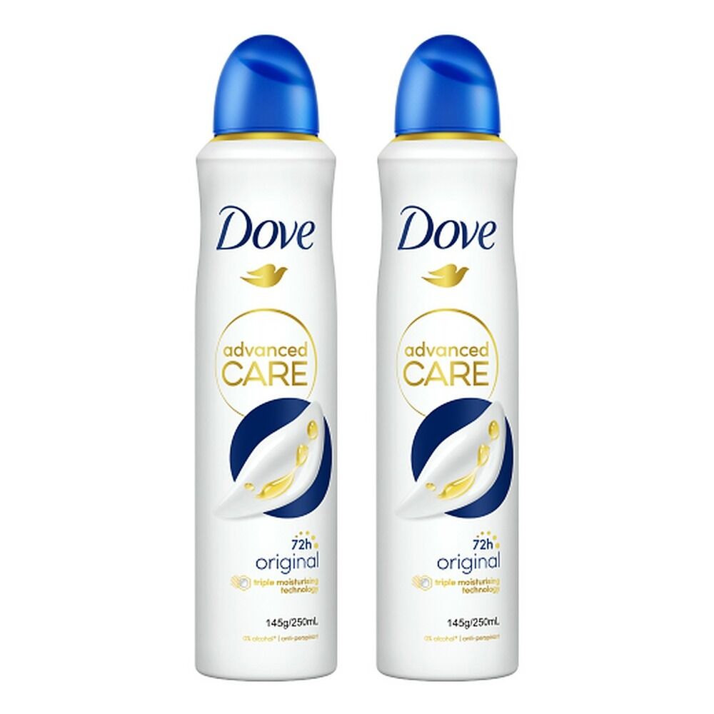 Dove Advanced Care Antiperspirant Aerosol Original 250mL Pack of 2