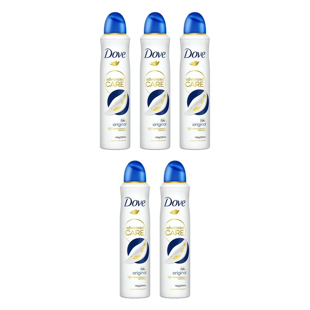 Dove Advanced Care Antiperspirant Aerosol Original 250mL Pack of 5