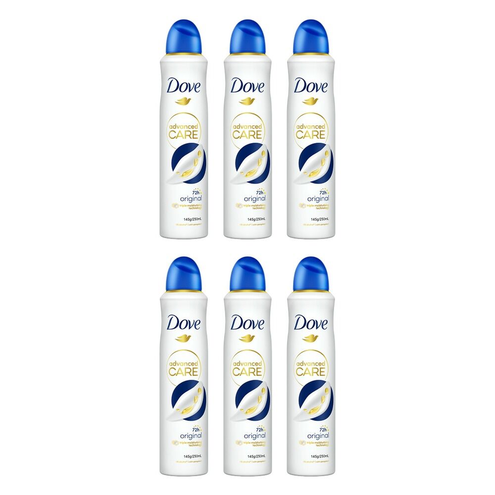 Dove Advanced Care Antiperspirant Aerosol Original 250mL Pack of 6