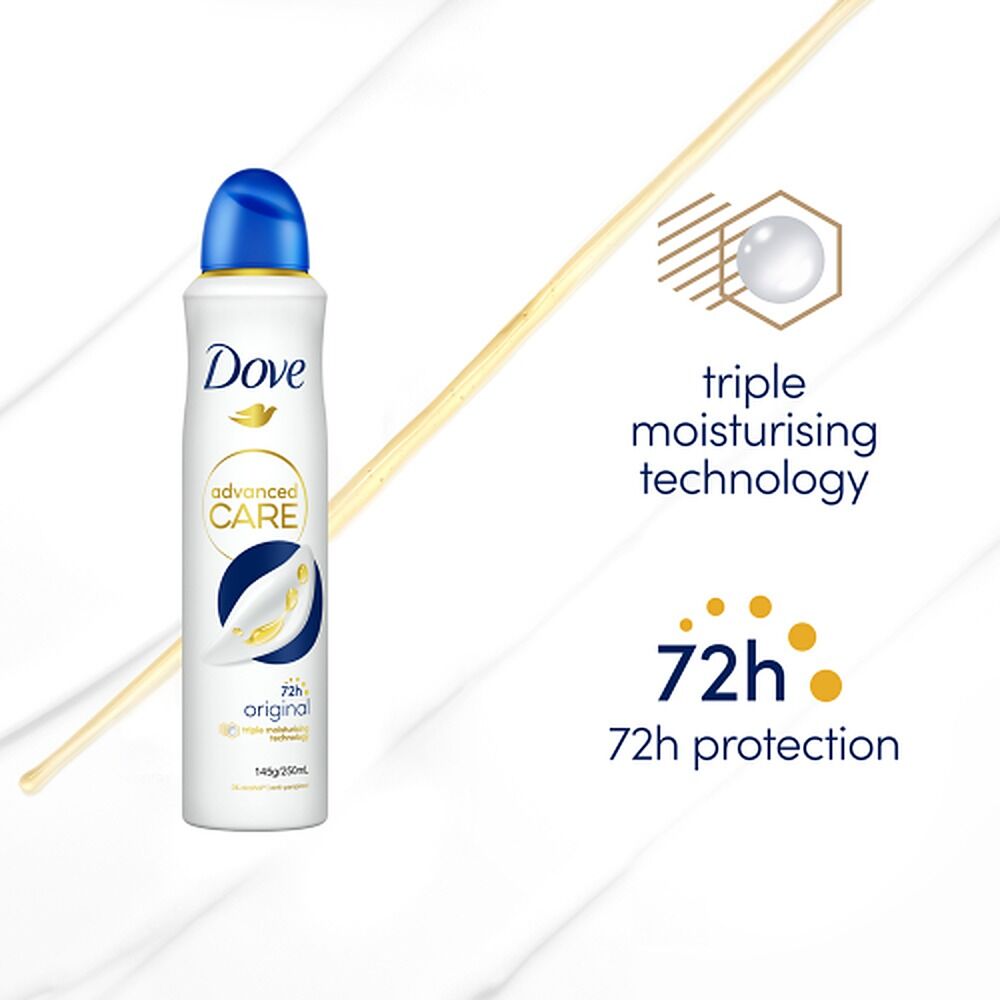 Dove Advanced Care Antiperspirant Aerosol Original 250mL