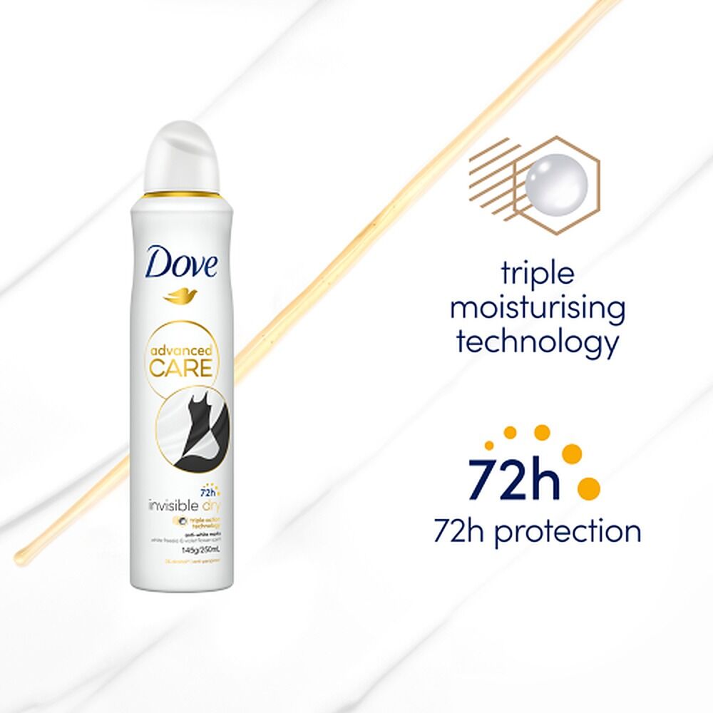 Dove Advanced Care Anti-Perspirant Invisible Dry 250mL