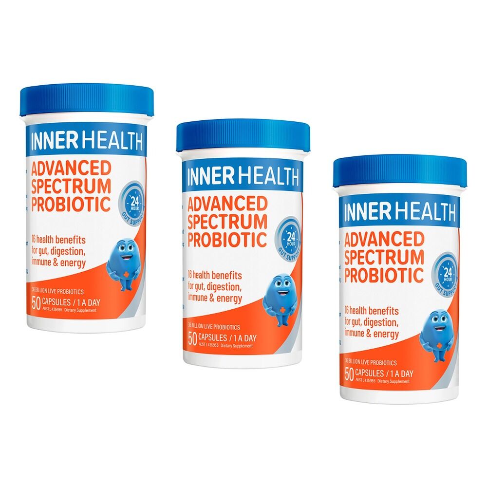 Inner Health Advanced Spectrum Probiotic 50 Capsules Pack of 3