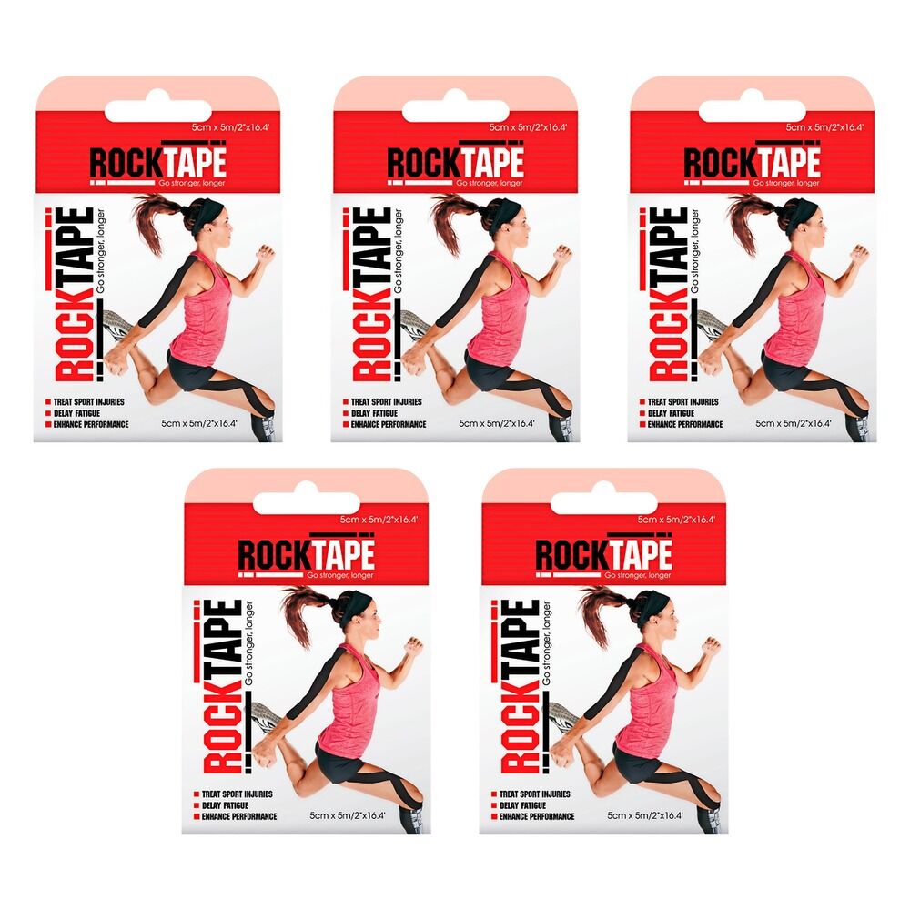 RockTape Premium Kinesiology Tape Beige 5cm x 5m Pack of 5