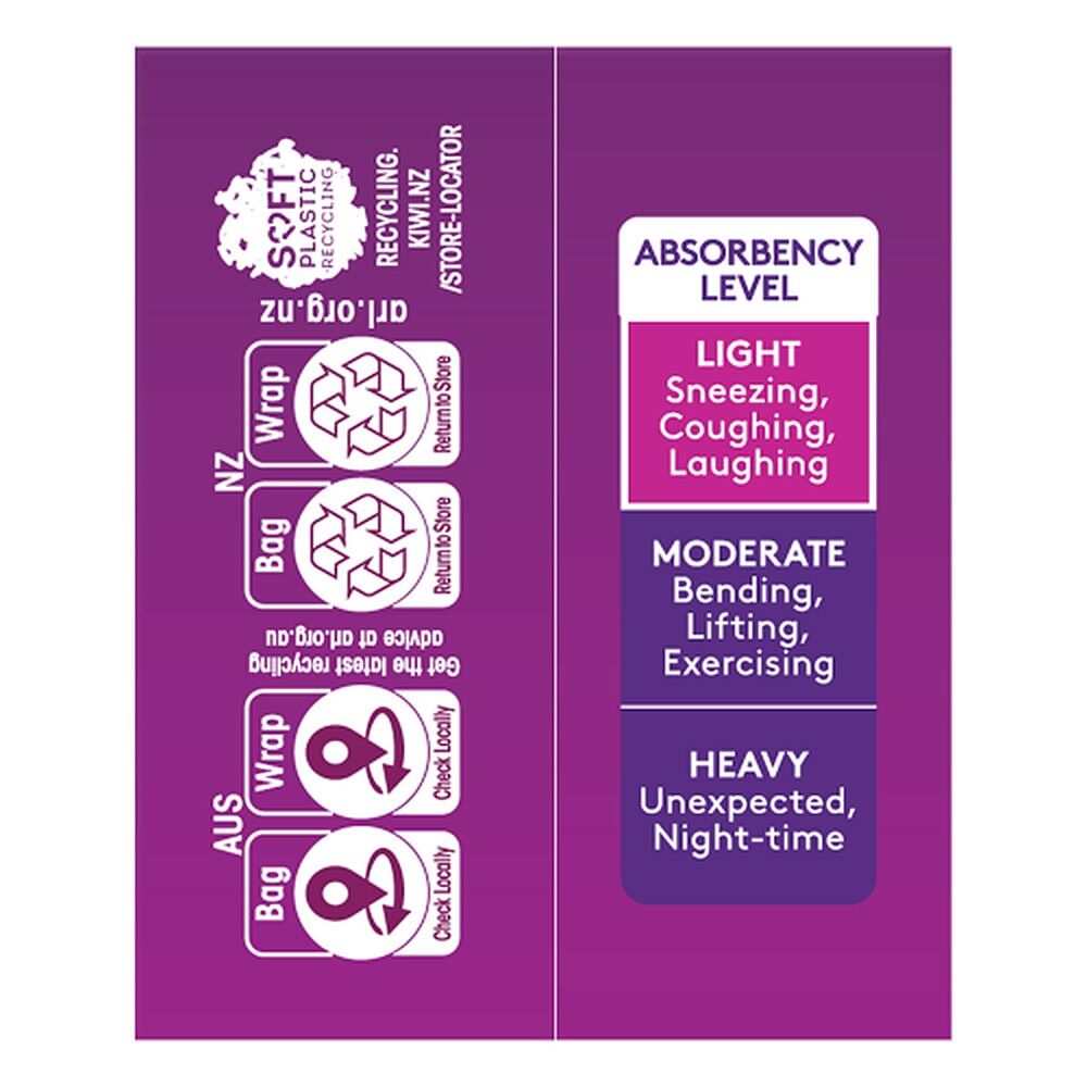 Poise 3-in-1 Bladder Protection Extra Light Liners 30 Pack
