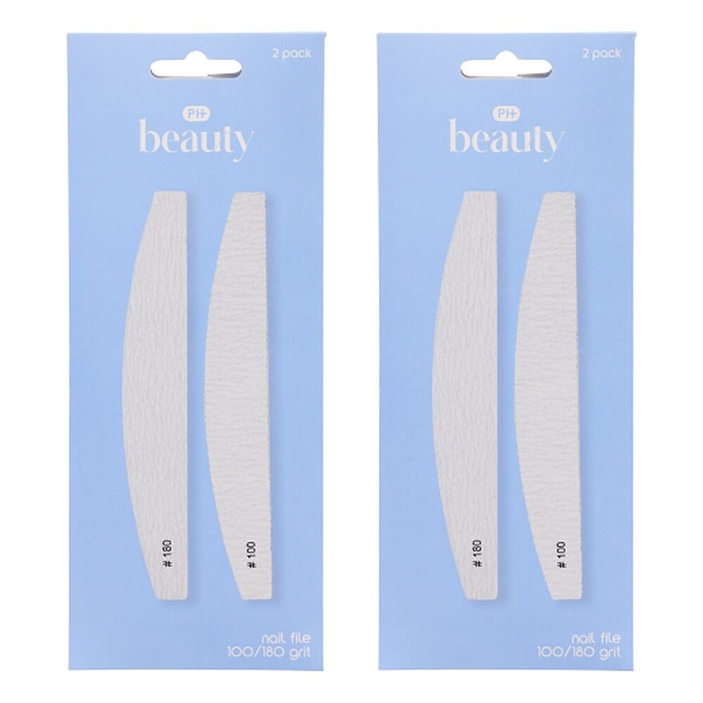 Pharmacy Health Nail File 100/180 Grit Pack of 2