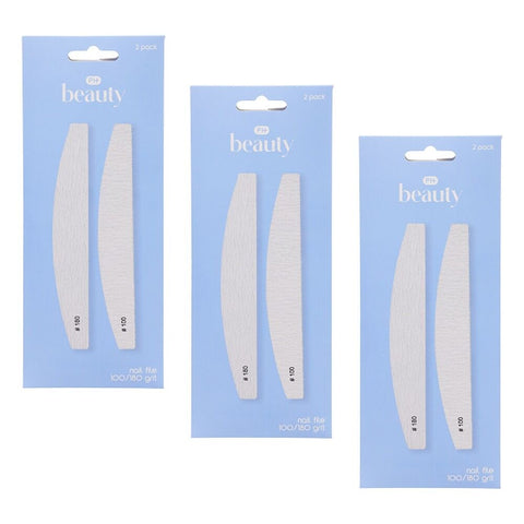 Pharmacy Health Nail File 100/180 Grit Pack of 3