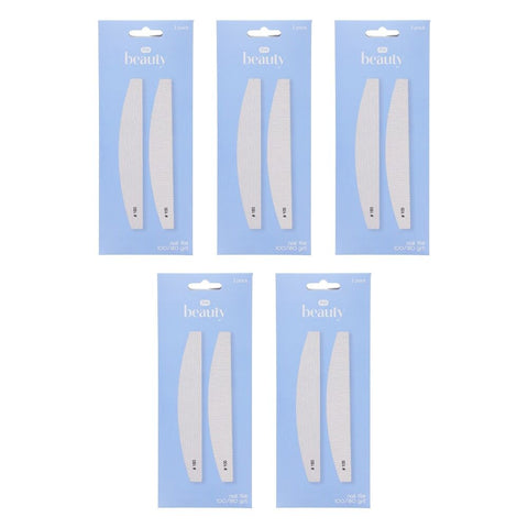 Pharmacy Health Nail File 100/180 Grit Pack of 5