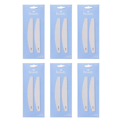 Pharmacy Health Nail File 100/180 Grit Pack of 6