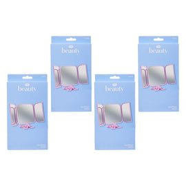 Pharmacy Health Handheld Mirror Pink Pack of 4